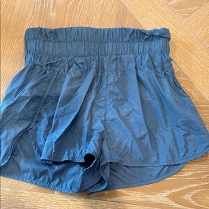 Free People High-Waisted Blue Shorts